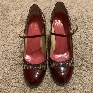 Kate Spade Leopard Mary Jane Heel Size 7.5